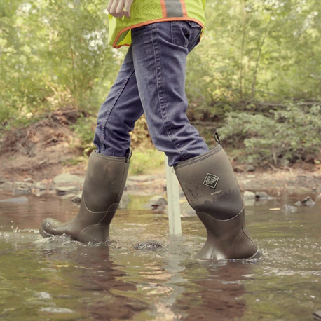 boots in water