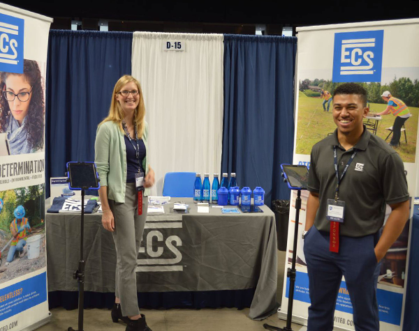 ECS Human resources staff at recruiting event
