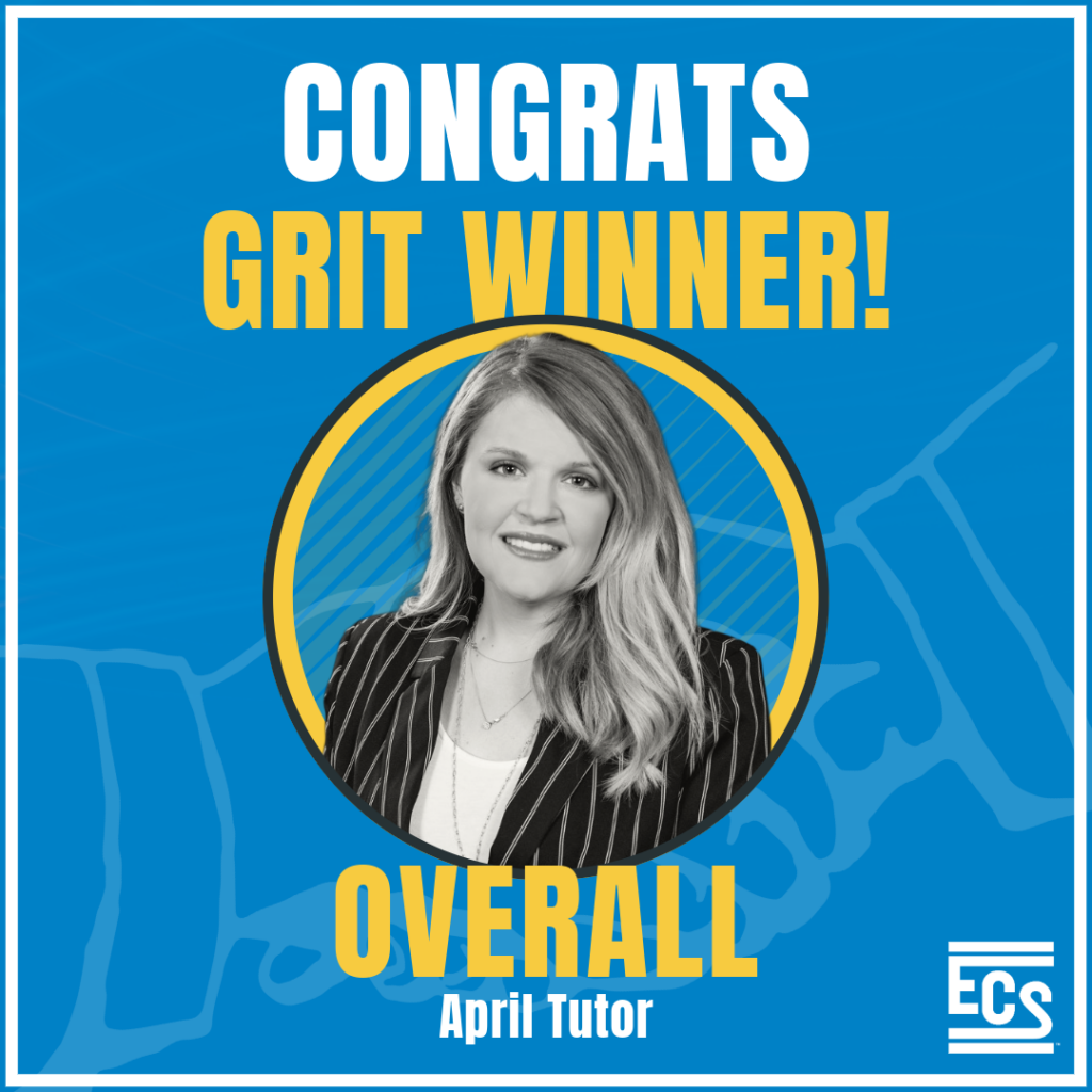 2026 GRITWinners Social 1080x1080 OA Congrats graphic for April Tutor