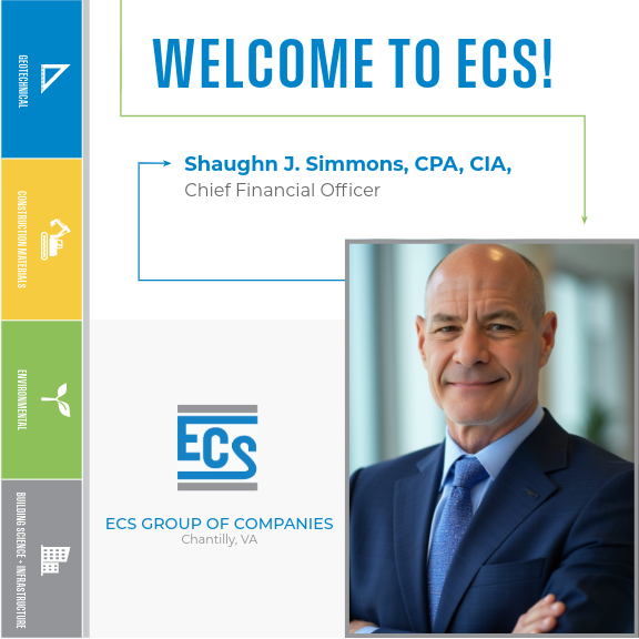 Welcome Graphic for Shaughn Simmons. with ECS Logo in the bottom center and Shaughn Simmon's Headshot in the bottom right.